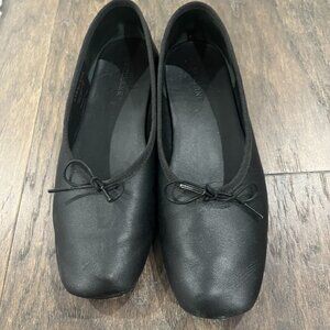 Womens leather black Everlane Ballet Flats